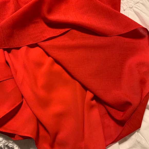 Max Studio Red Daisy Crocheted Tent Dress - Picture 8 of 9